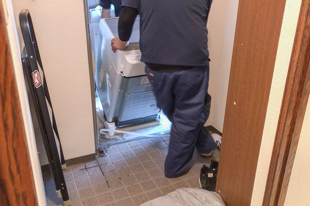賃貸の狭いドア幅 ドラム式洗濯機が入らない！